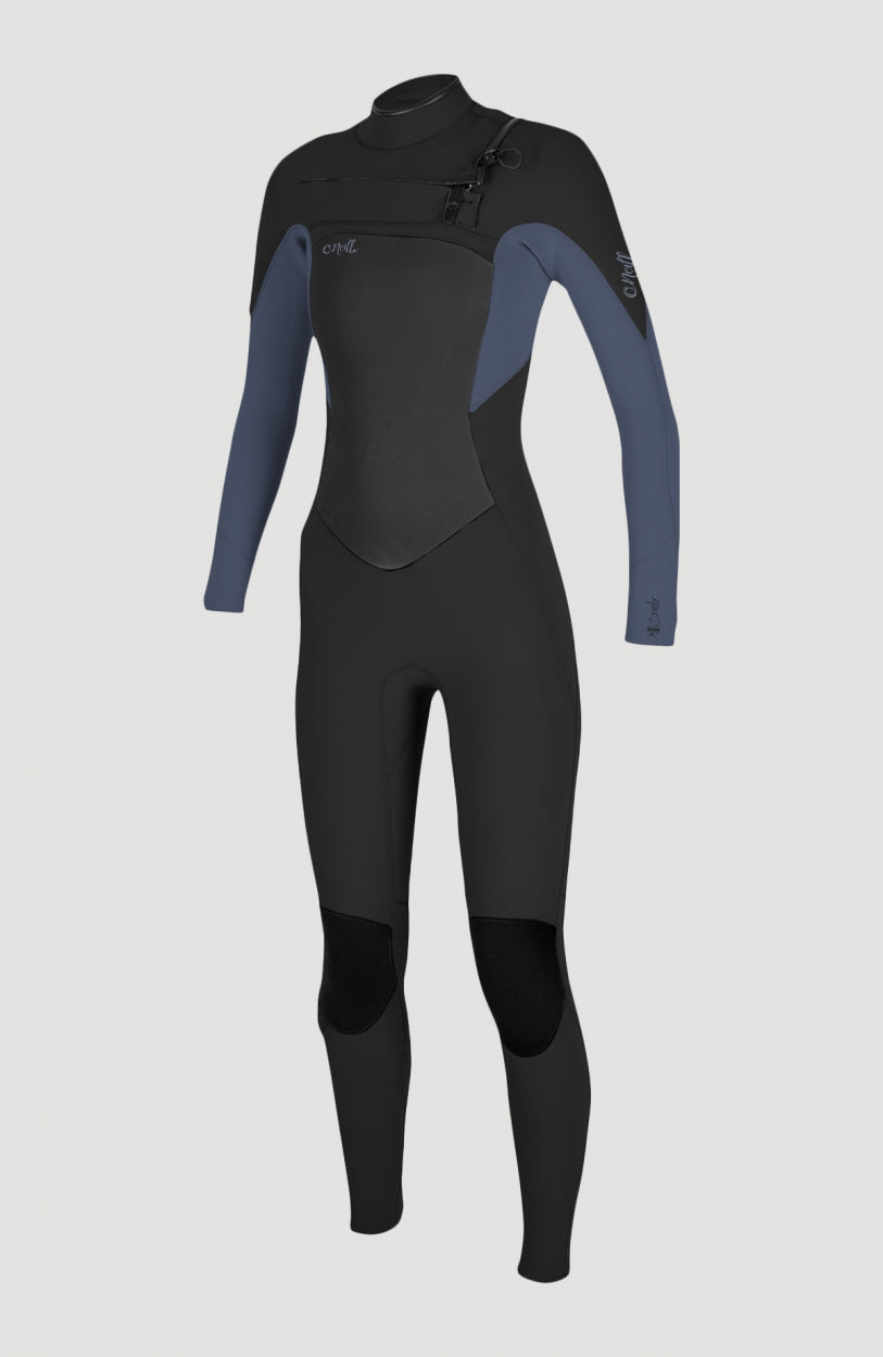 Epic 3/2mm Chest Zip Full Wetsuit | Black