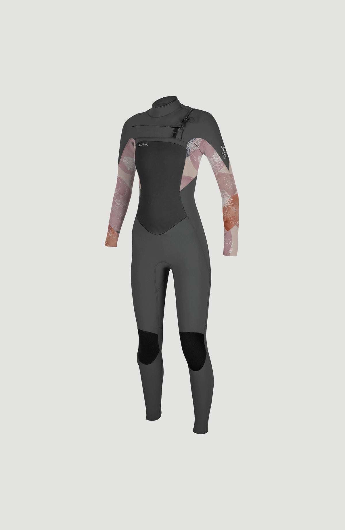 Epic 5/4mm Chest Zip Full Wetsuit | GRAPHITE/DESERT BLOOM