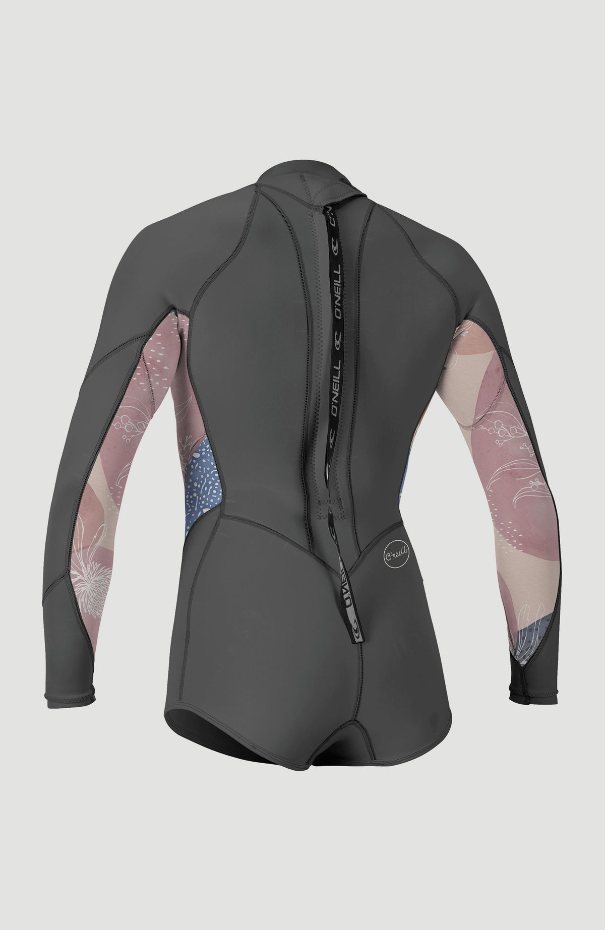 Bahia 2/1mm Back Zip Longsleeve Spring Wetsuit | GRAPHITE/DESERT BLOOM/DRIFT BL