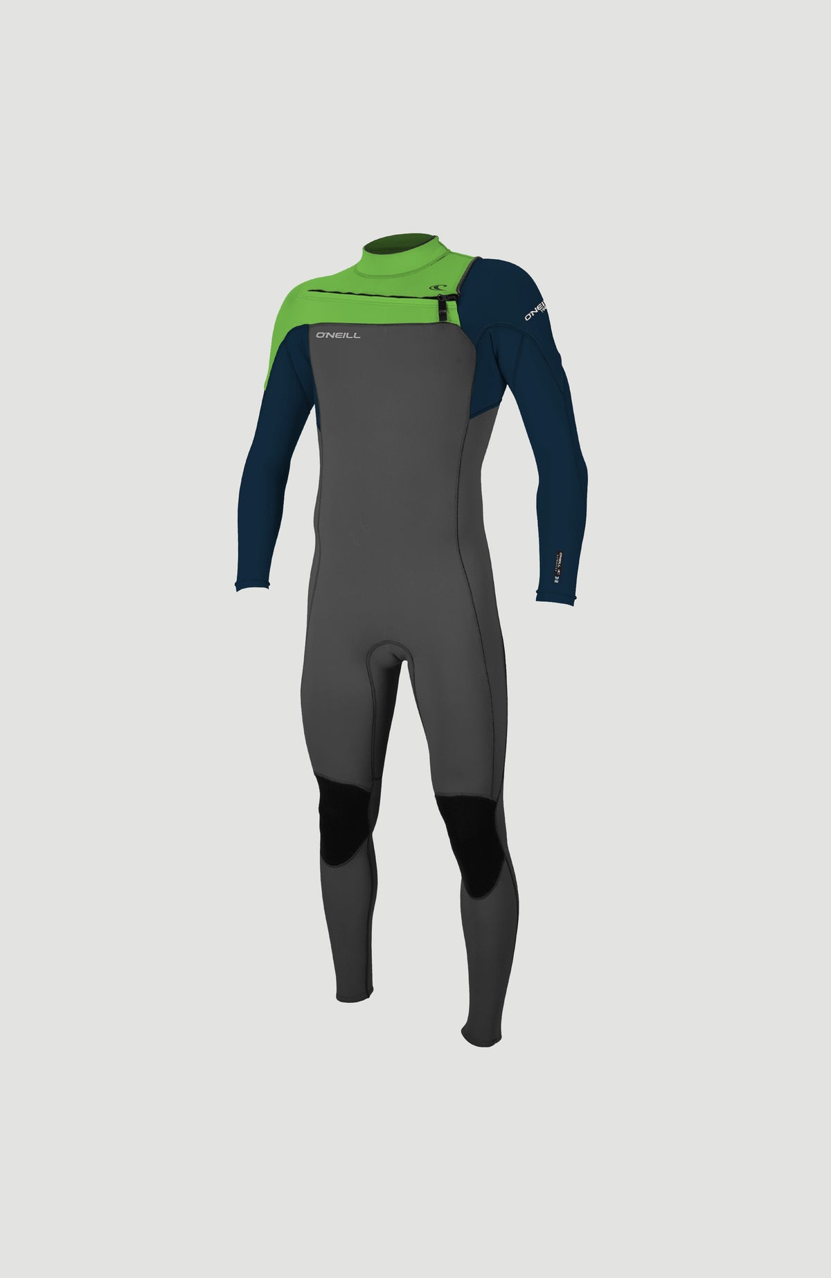 Hammer 3/2mm Chest Zip Full Wetsuit | GRAPHITE/ABYSS/DAYGLO