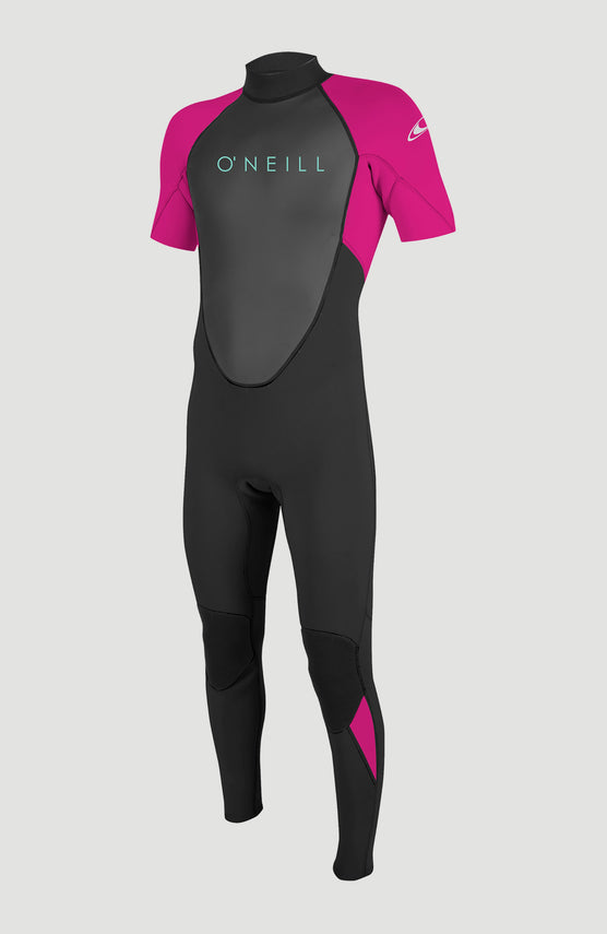 Reactor-2 2mm Backzip Shortsleeve Full Wetsuit | BLK/BERRY