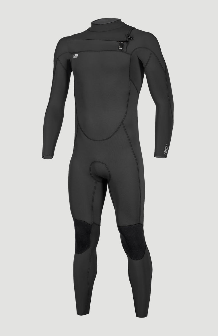 Ninja 3/2mm Chest Zip Full Wetsuit | BLACK/BLACK