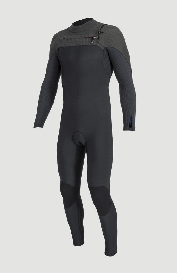 Hyperfreak Plus 4/3mm Chest Zip Full Wetsuit | BLACK/BLACK