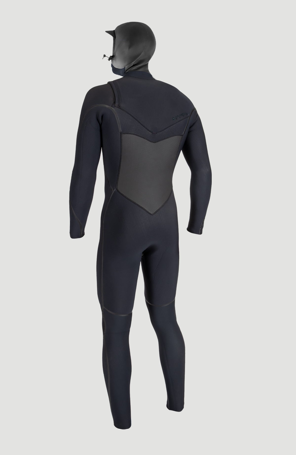 Psycho Tech 6/4mm Chest Zip Full Wetsuit with Hood | BLACK/BLACK