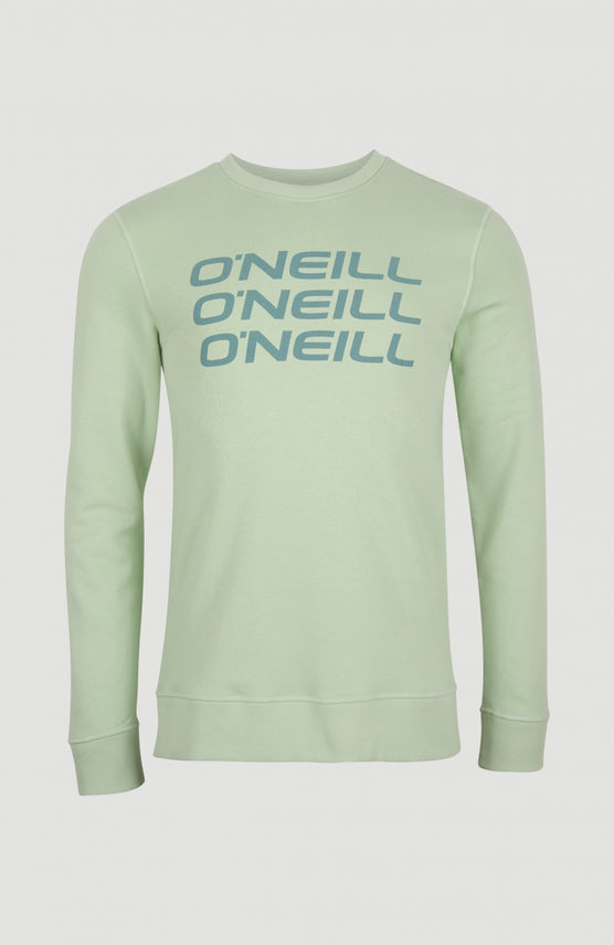 Triple Stack Crew Sweatshirt | Sea Foam