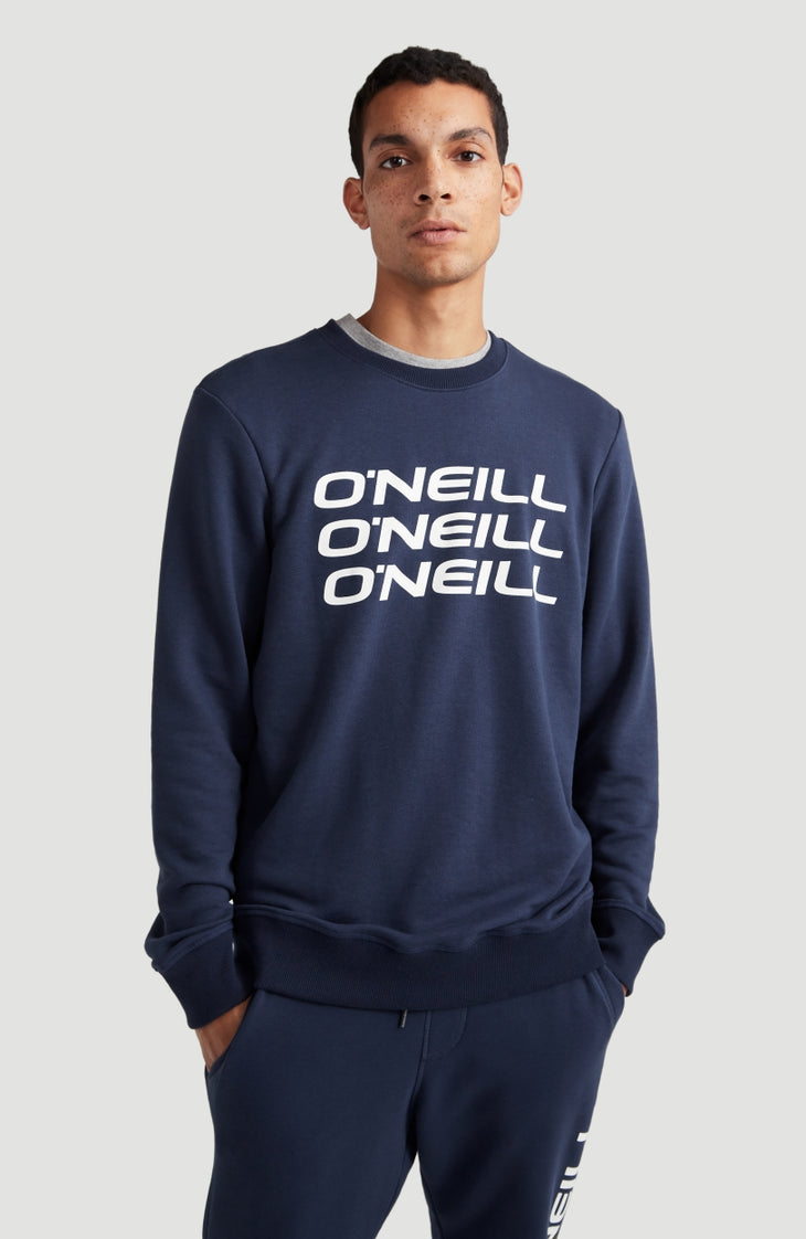 Sweat Triple Stack Crew | Ink Blue -A