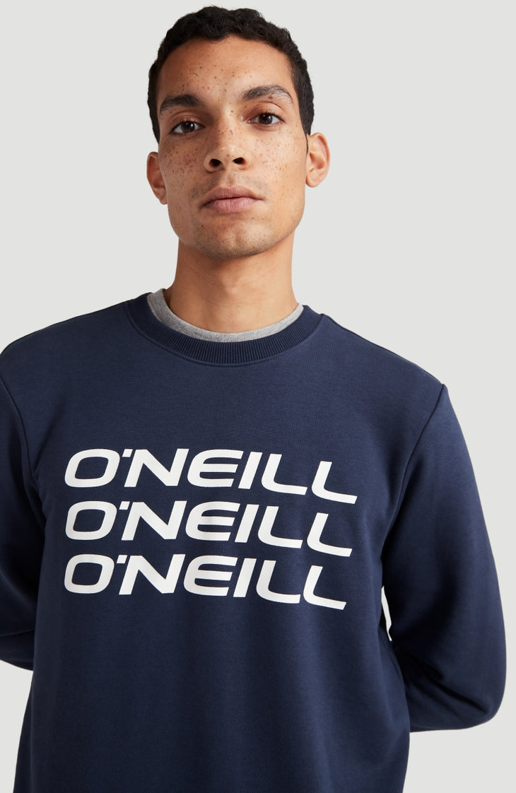 Sweat Triple Stack Crew | Ink Blue -A