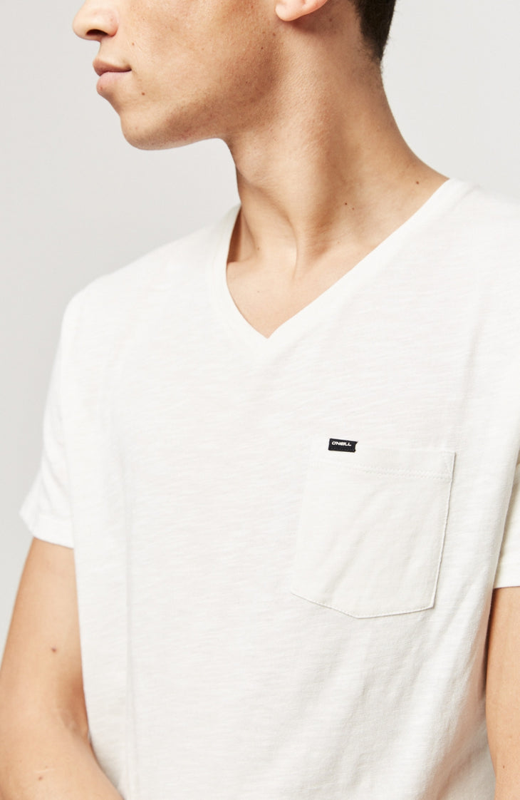 Jack's Base V-Neck T-Shirt | Powder White