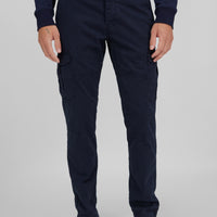 Tapered Cargo Pants | Ink Blue -A