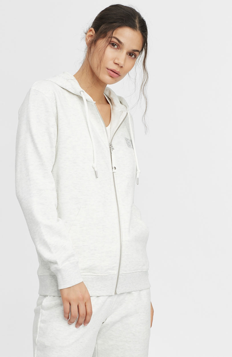 Sweat Triple Stack Full Zip | White Melee