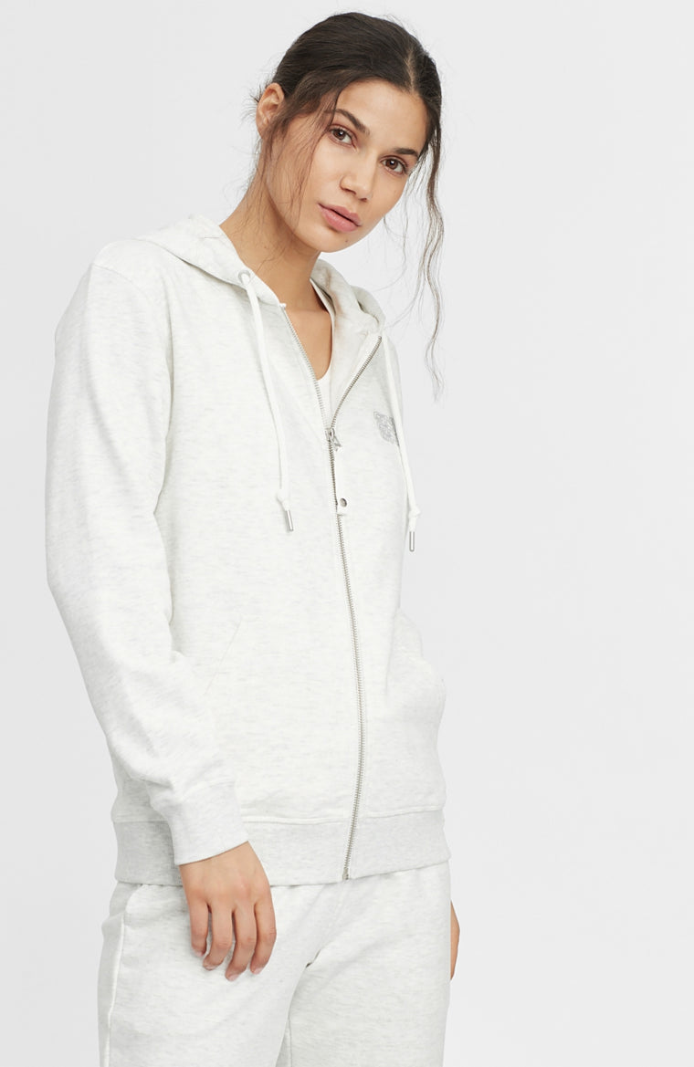 Sweat Triple Stack Full Zip | White Melee