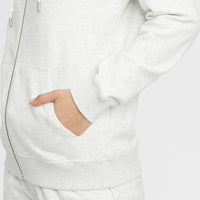 Sweat Triple Stack Full Zip | White Melee