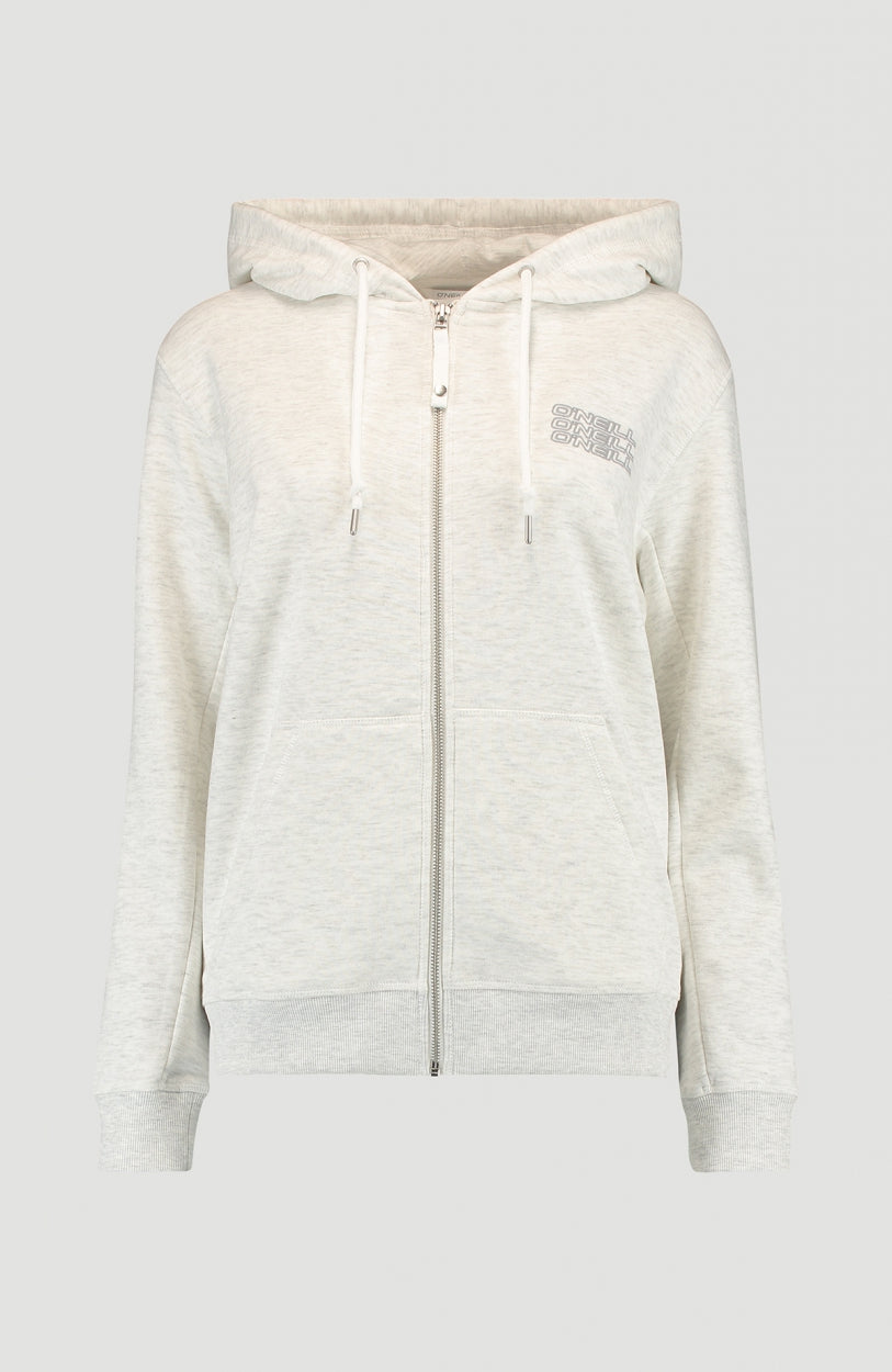 Sweat Triple Stack Full Zip | White Melee