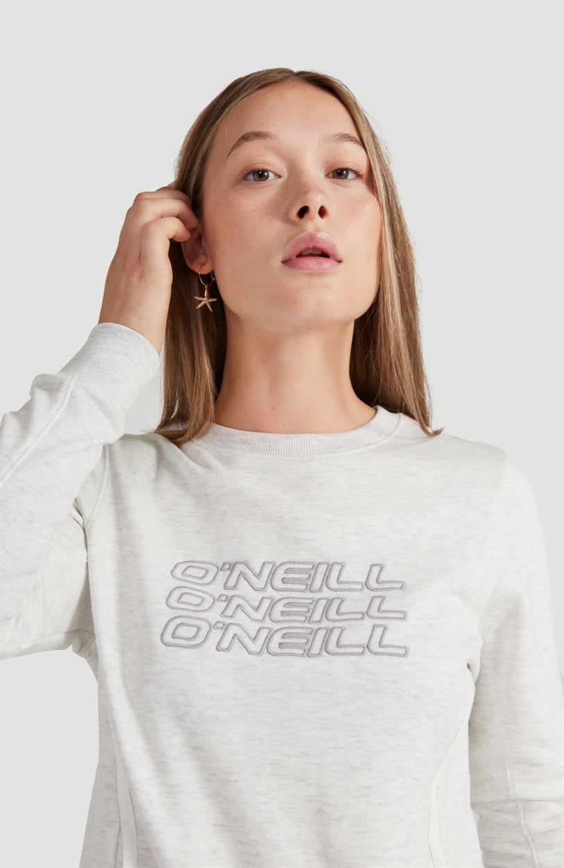 Sweat O'Neill Triple Stack Crew | White Melee