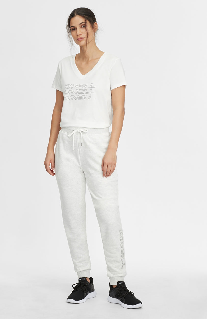 Tee-Shirt Triple Stack V-Neck | Powder White