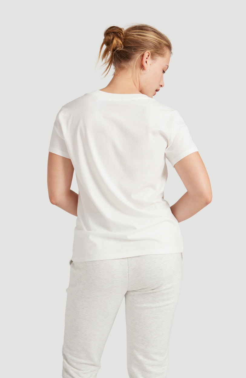 Tee-Shirt Triple Stack V-Neck | Powder White
