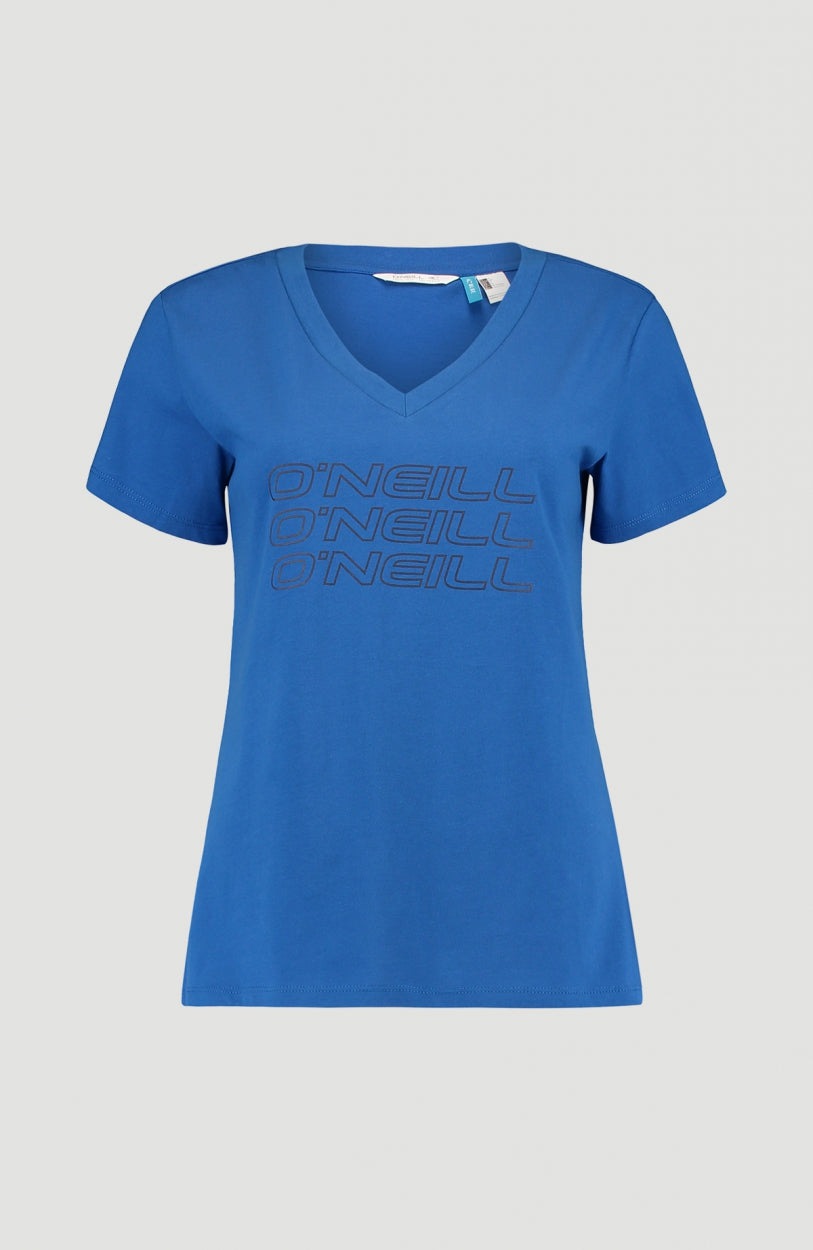 Tee-Shirt Triple Stack V-Neck | Ocean Blue