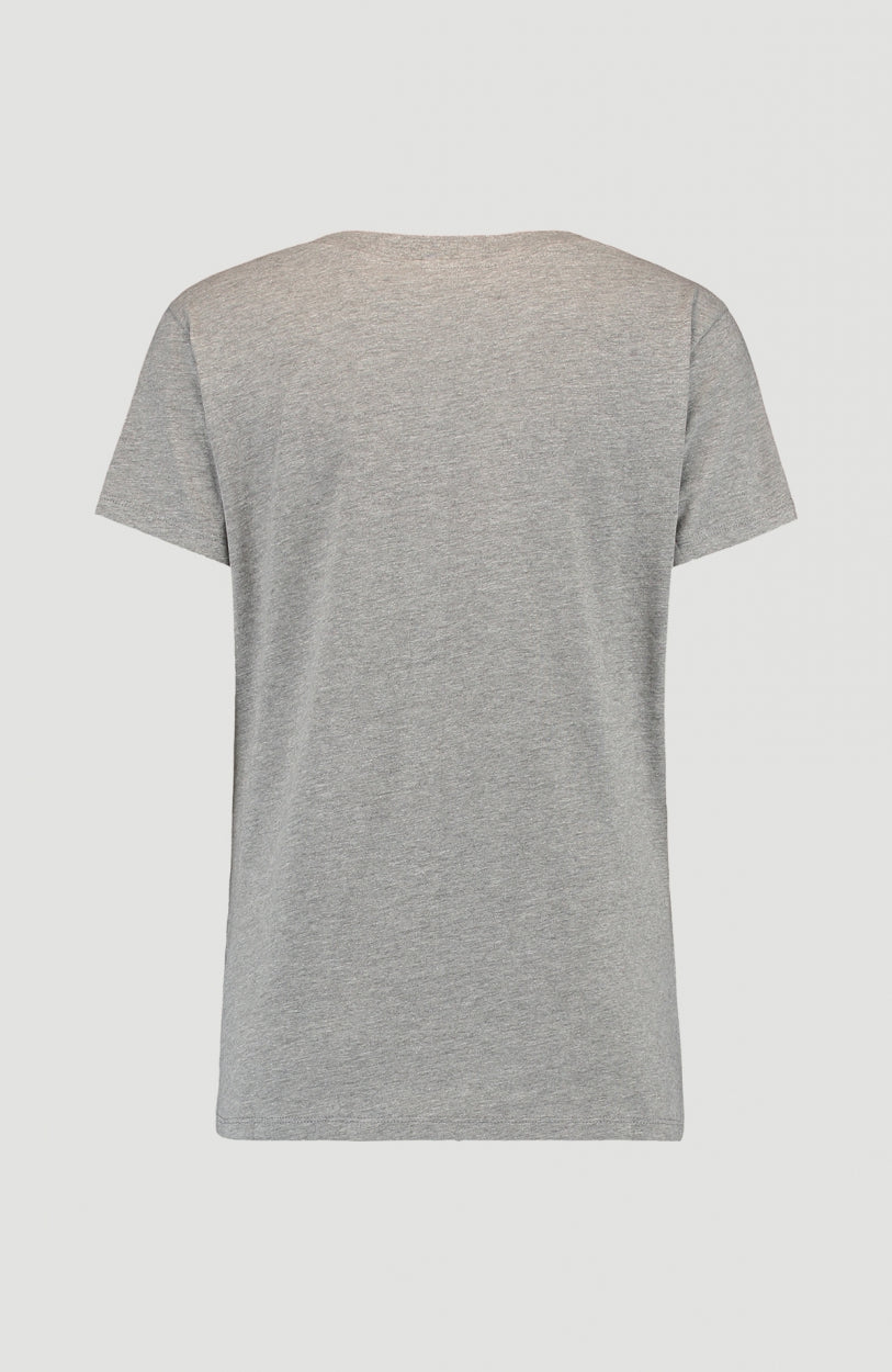 Tee-Shirt Triple Stack V-Neck | Silver Melee -A