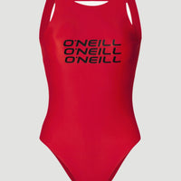 Maillot De Bain Logo High Neck | Paprika