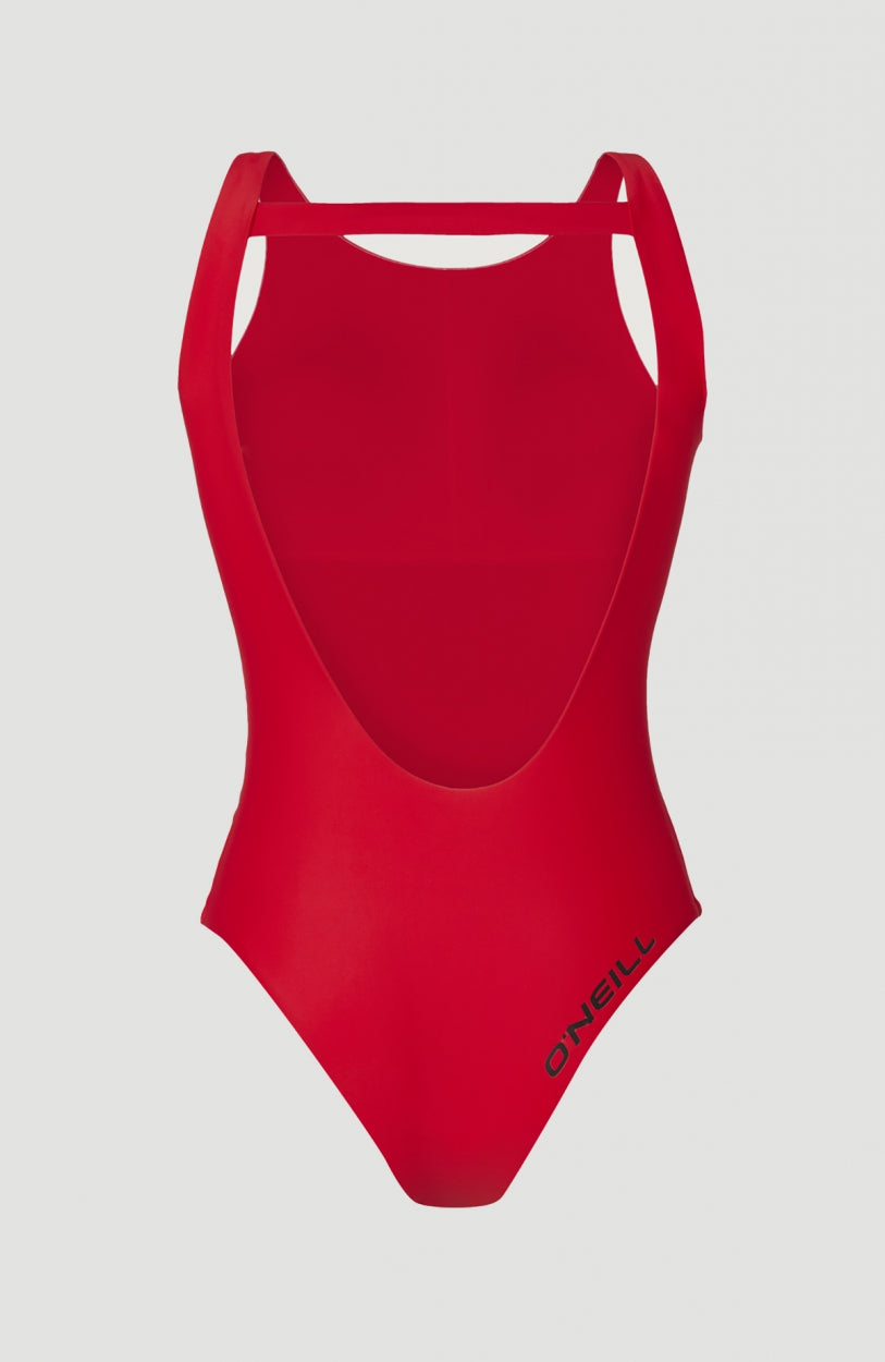 Maillot De Bain Logo High Neck | Paprika