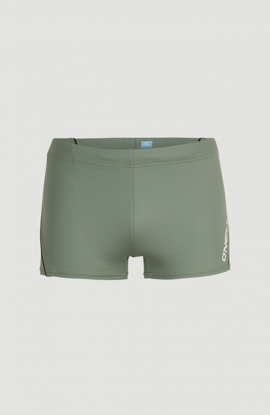 Maillot De Bain Solid | Deep Lichen Green