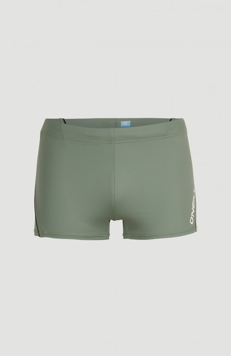Maillot De Bain Solid | Deep Lichen Green